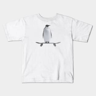 Penguin Skateboard Kids T-Shirt